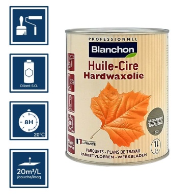 Pictos : application; temps de séchage; nettoyage ustensiles au diluant SO; 20m²/l/couche