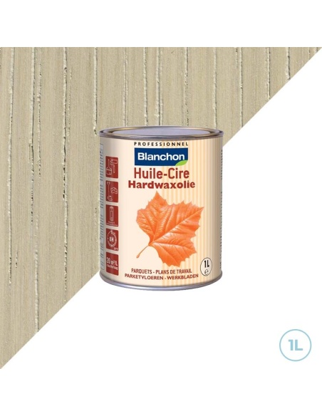 Décoration plan de travail Blanchon - Huile Cire bois flotté - 1L