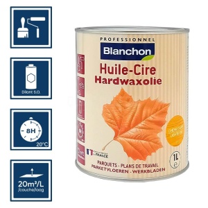Huile à parquet Blanchon Chêne clair - 1L 2