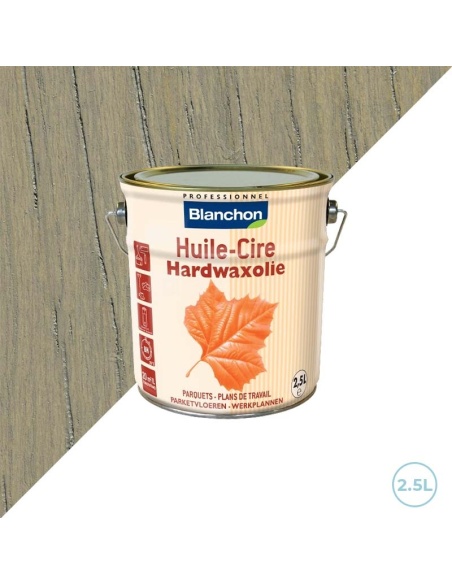 Huile cire dure Blanchon gris métal 2,5L