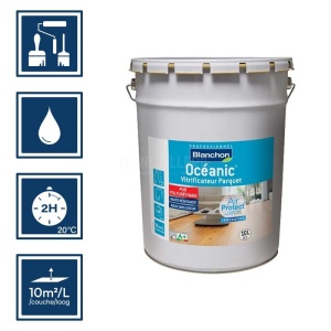 Vitrificateur naturelle parquets, planchers, escalier - Blanchon Océanic Air Protect 10L 2