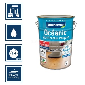 Vitrificateur Blanchon cire naturelle Océanic  5L 2