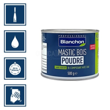 Mastic en poudre teinte chêne rustique Blanchon 500g