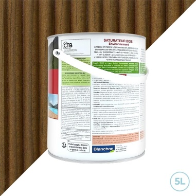 Saturateur bois environnement bois clair biologique - 5L Blanchon