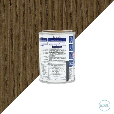Vernis chĂȘne foncĂ© gel biosourcĂ© 0,25L -  Pour bois intĂ©rieur Blanchon