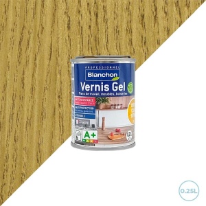 Blanchon vernis pour boiseries intérieures - Gel biologique - Chêne clair 0,25L