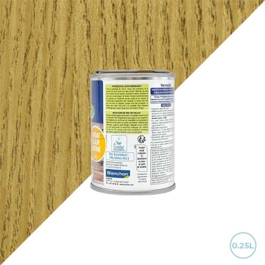 Blanchon vernis pour boiseries intĂ©rieures - Gel biologique - ChĂȘne clair 0,25L