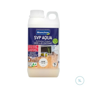 SVP AQUA satiné Blanchon 1L - Vitrificateur parquets, escaliers, béton intérieur - Bi-composant