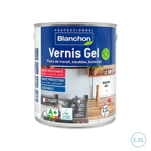 Vernis gel biosourcé incolore mat Blanchon 2,5L