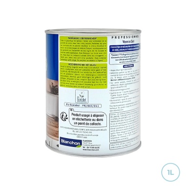 Vernis incolore mat gel biologique - Blanchon 1L