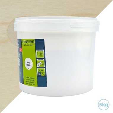 Mastic bois poudre - Bois blanc - 5kg - Blanchon