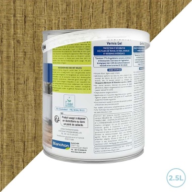 Blanchon vernis boiseries intérieur gel biosourcé - Chêne moyen 2,5L