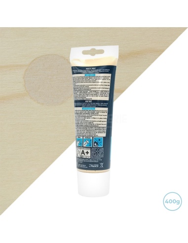 Mastic bois blanc tube 400g Blanchon