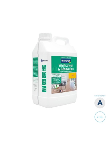 Rénovation parquets, planchers, escaliers, bois - Vitrificateur Blanchon mat 2,75L