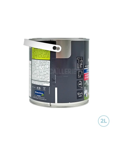 Peinture multi-supports ral 9016 blanc satiné 2L - Blanchon