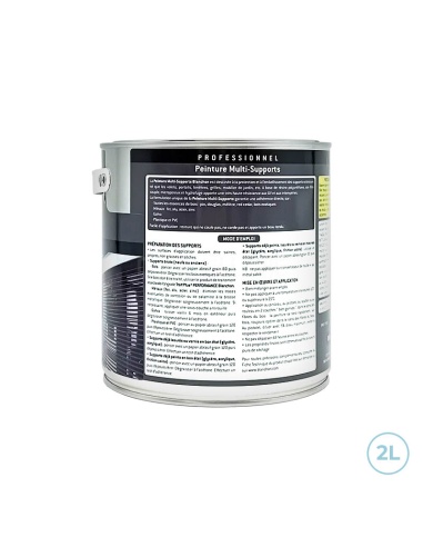 Peinture multi-supports ral 9016 blanc satiné 2L - Blanchon
