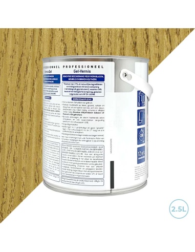 Vernis gel biologique Blanchon 2,5L chêne clair