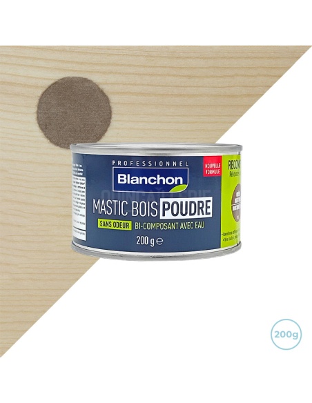 Mastic chêne rustique en poudre pour boiseries 200g Blanchon