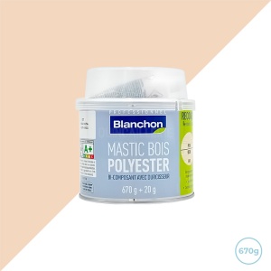 Mastic polyester - Pin - 670g Blanchon