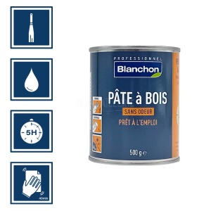 Pâte à bois Blanchon teinte pin 500g 2