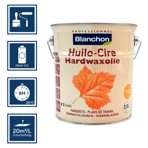 Huile cire Blanchon chêne clair 2,5L 2