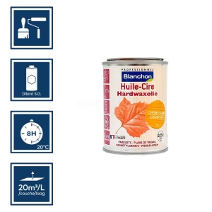 Huile dure Blanchon - Huile cire chêne clair - 250 ml 2