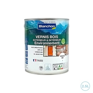 Vernis bois Blanchon environnement bio incolore mat 2,5L - Extérieur / intérieur
