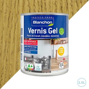 Vernis gel biologique Blanchon 2,5L chêne clair