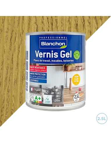 Vernis gel biologique Blanchon 2,5L chêne clair