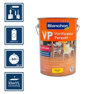 VP Blanchon brillant 5L - Vitrificateur parquet, plancher traditionnel 2
