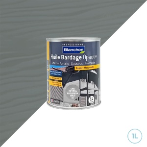 Blanchon huile opaque gris naturel pour bardage 1L