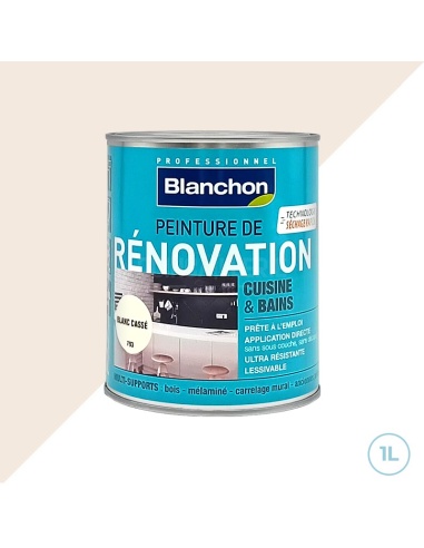 Blanchon peinture de rénovation (Bains & cuisine) - 1L blanc cassé