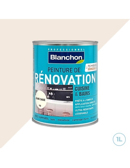 Blanchon peinture de rénovation (Bains & cuisine) - 1L blanc cassé