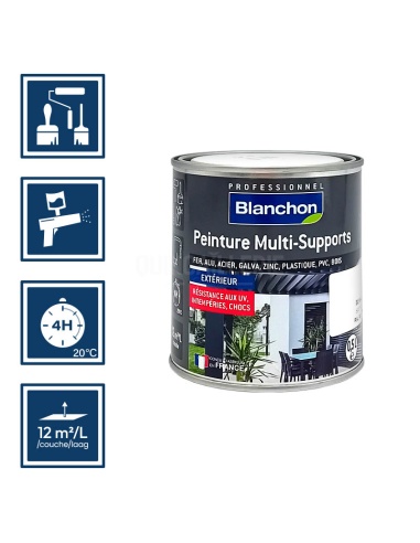 Pictos : application pinceaux rouleaux; recouvrable 4h; utilisation pistolet peinture; rendement 12m²/l/couche