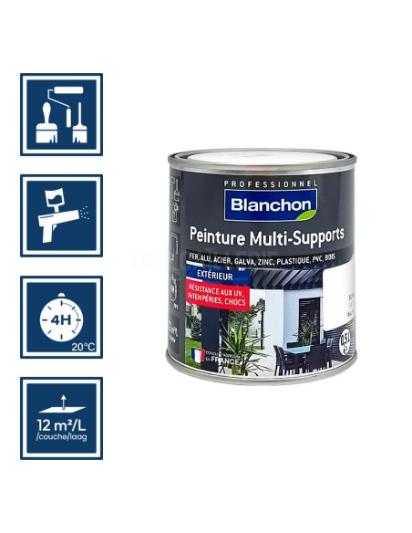 Pictos : application pinceaux rouleaux; recouvrable 4h; utilisation pistolet peinture; rendement 12m²/l/couche