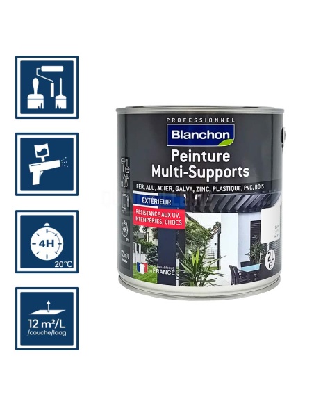 Pictos : application pinceaux rouleaux; recouvrable 4h; utilisation pistolet peinture; rendement 12m²/l/couche