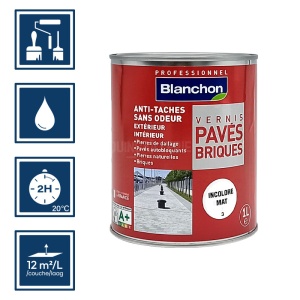 Vernis pavés / briques 1L mat - Blanchon 2