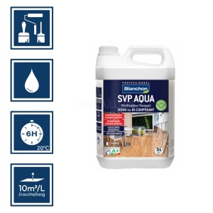 Vitrificateur SVP AQUA satiné - Blanchon 5L 2