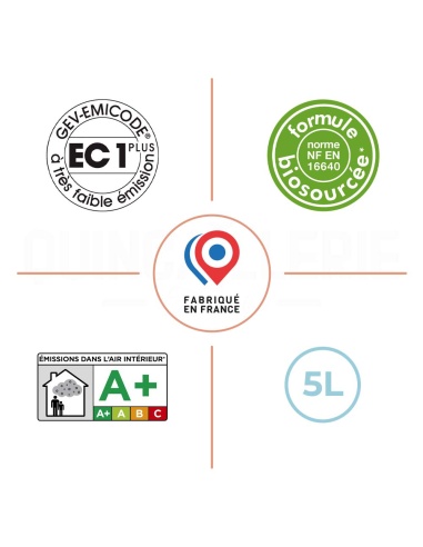 caractéristiques Blanchon vitrificateur effet nature - SVP AQUA 5L