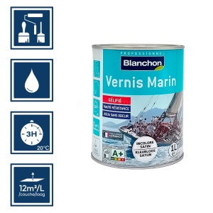 Vernis marin incolore satiné Blanchon 1L - Climats extrêmes et marins 2