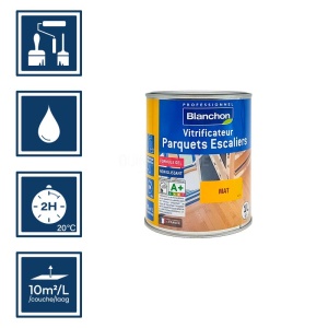 Blanchon parquets-escaliers - Vitrificateur mat 1L 2