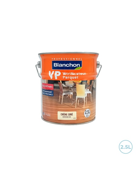 Vitrificateur chêne ciré pour parquet traditionnel Blanchon 2,5L - Protection durable