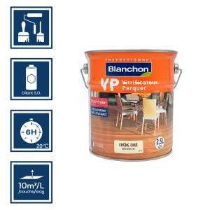 Vitrificateur chêne ciré pour parquet traditionnel Blanchon 2,5L - Protection durable 2