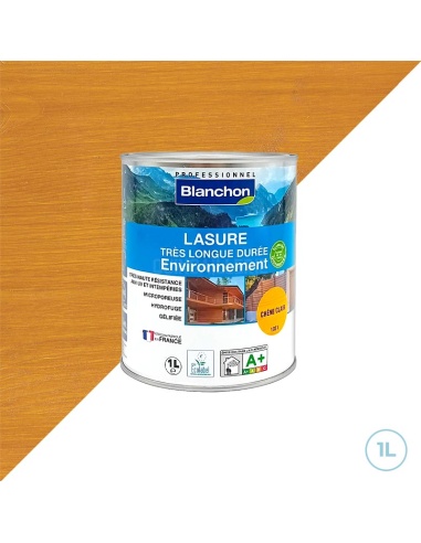 Blanchon - Lasure longue tenue bio environnement chêne clair 1L