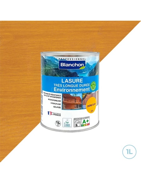Blanchon - Lasure longue tenue bio environnement chêne clair 1L