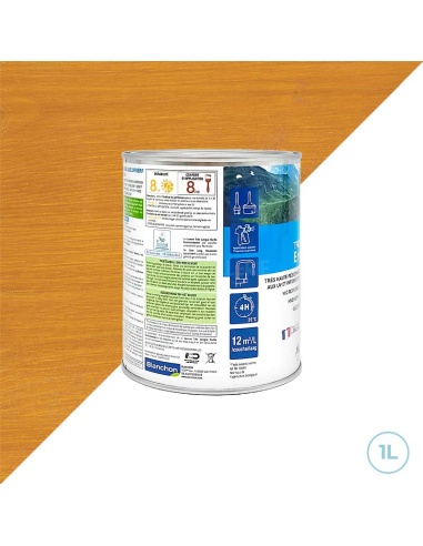 Blanchon - Lasure longue tenue bio environnement chêne clair 1L