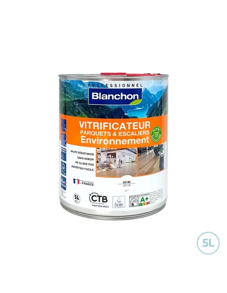 Vitrificateur protection et finition bois - Environnement biosourcé satiné 5L