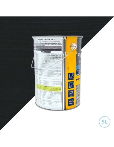 Huile bardage opaque noir charbon 5L Blanchon