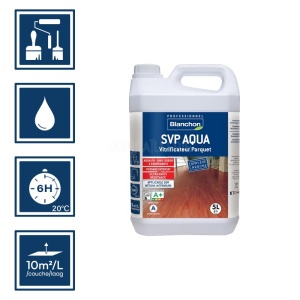 Vitrificateur - SVP AQUA bois Brut - Blanchon 5L 2