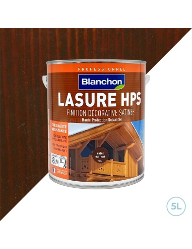 Lasure HPS chêne rustique 5L - Blanchon bois extérieur